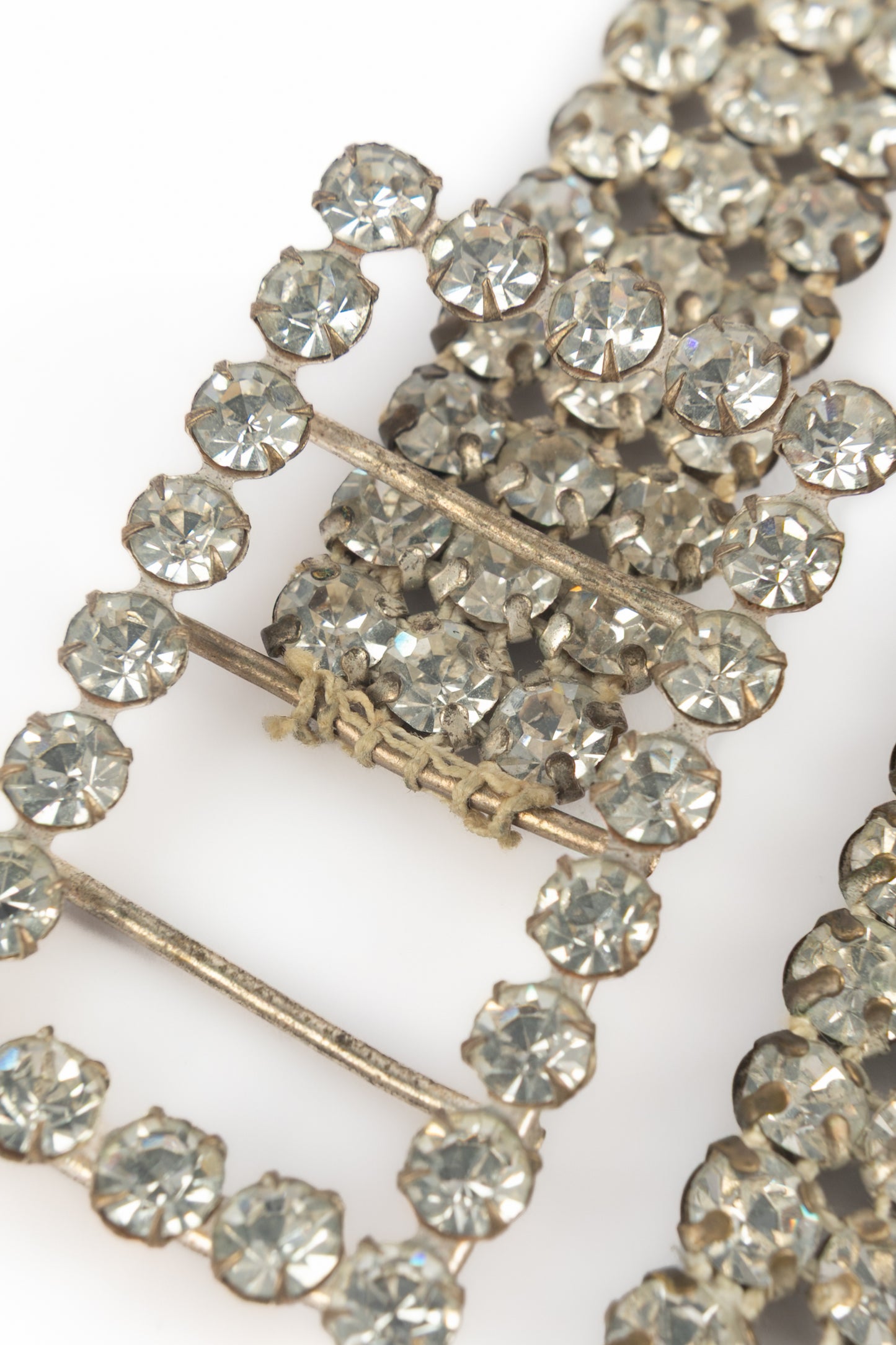 Ceinture strassée argentée