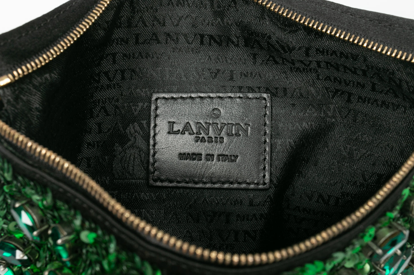 Pochette verte Lanvin