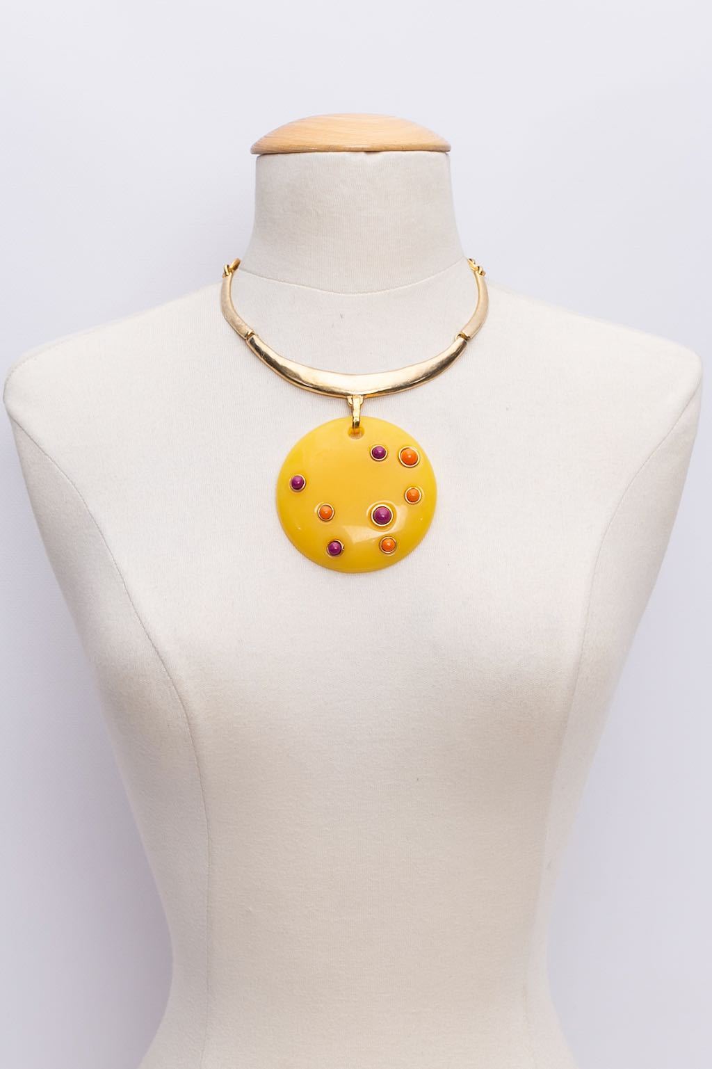 Collier jaune Isaky