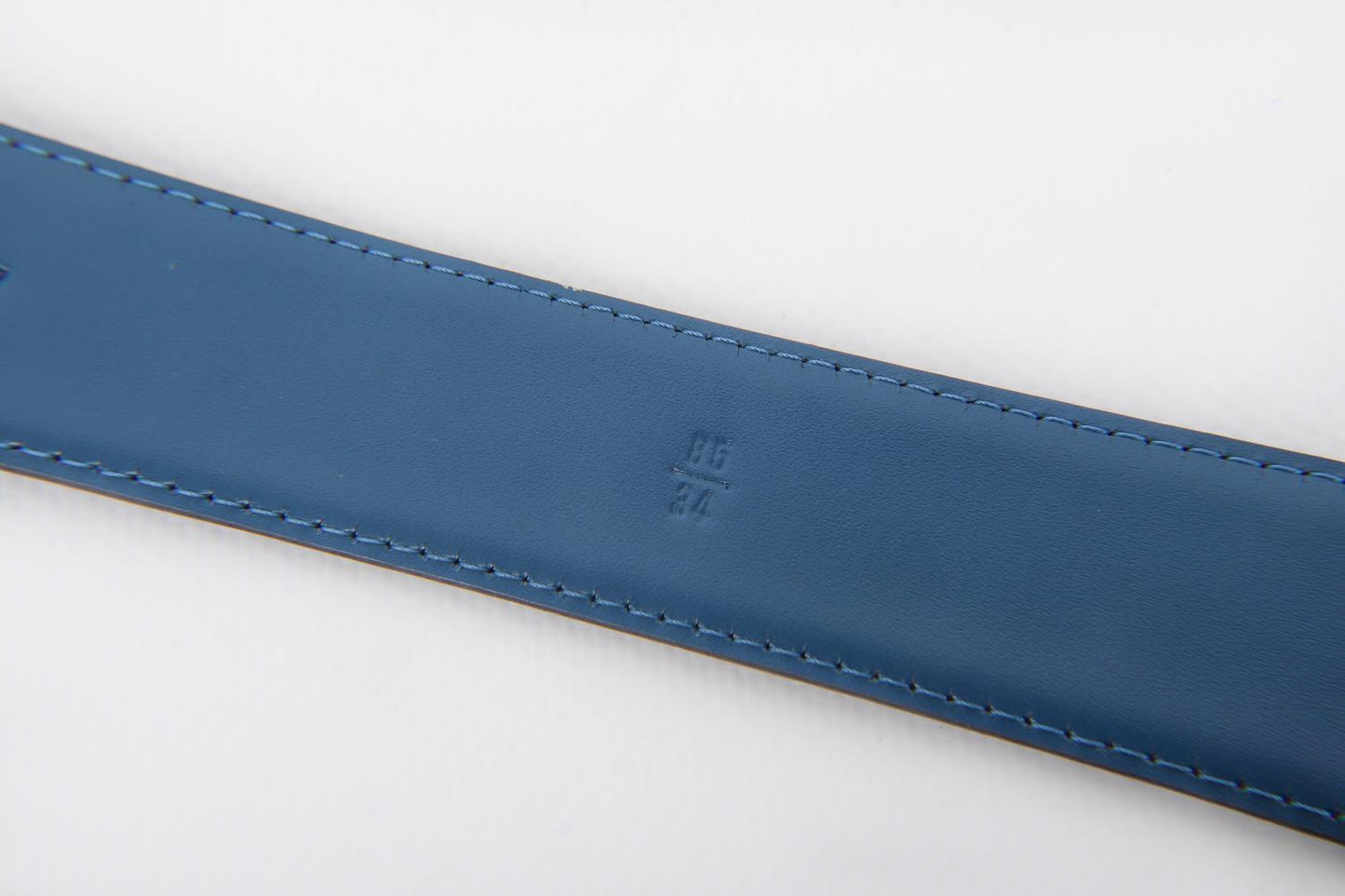 Ceinture en cuir bleu Louis Vuitton