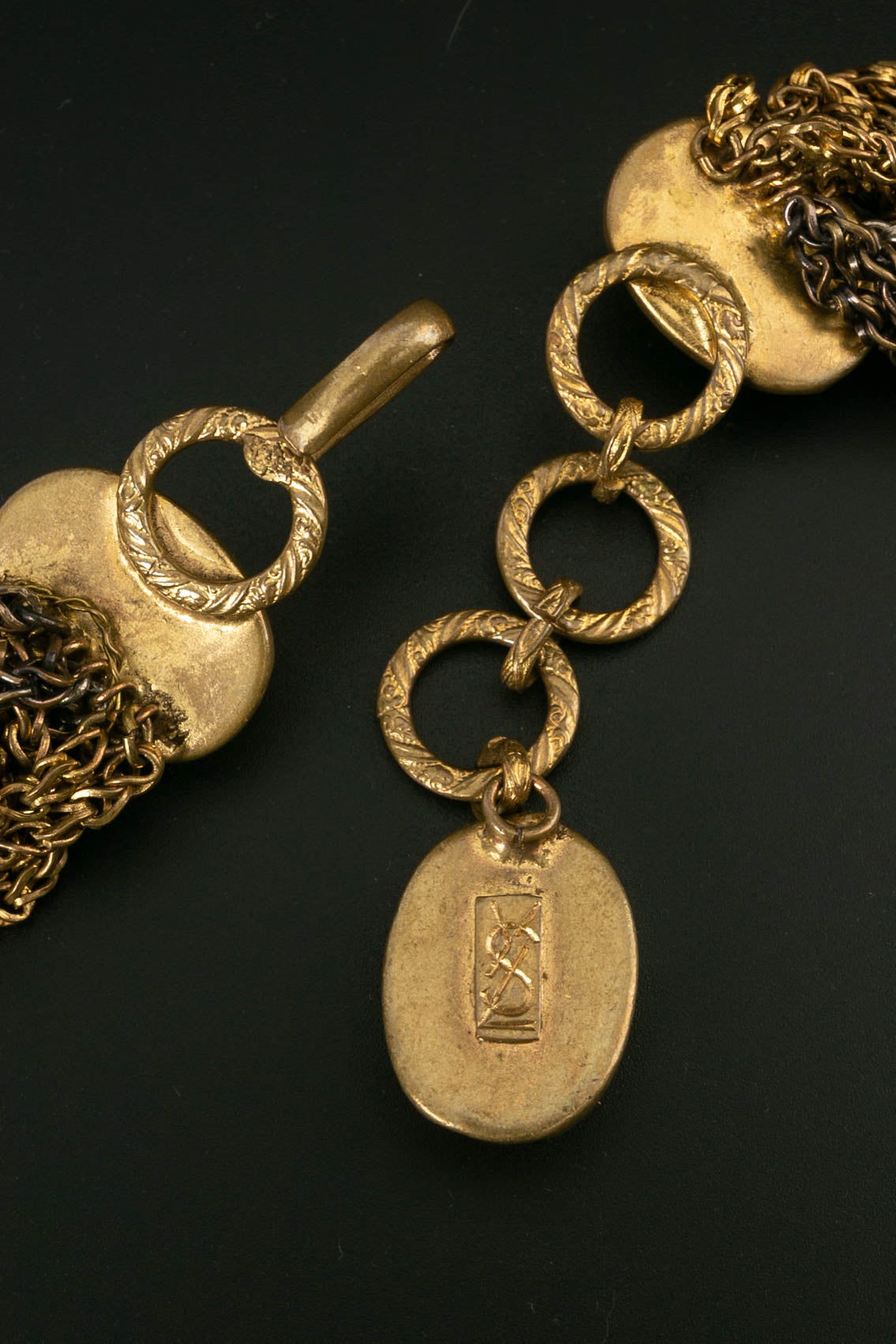 Ceinture de chaînes entrelacées Yves Saint Laurent