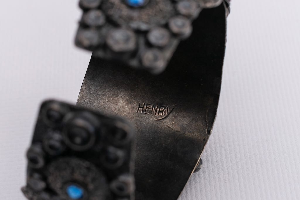 Henry dark silvery metal bracelet