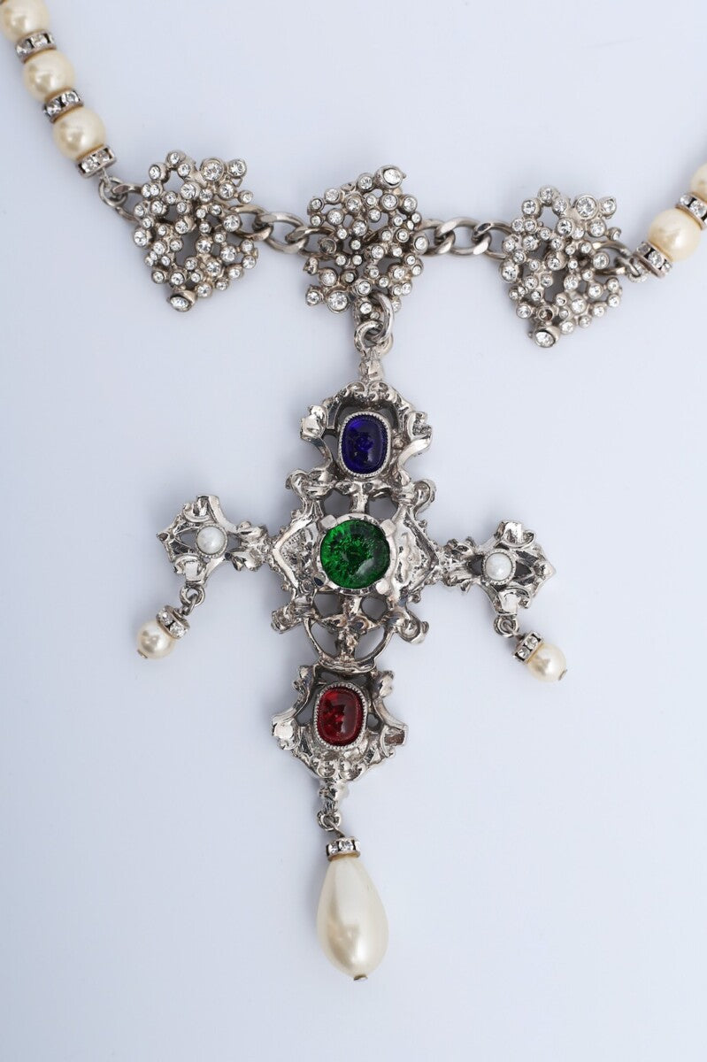 Serge-Eric Woloch necklace with cross pendant