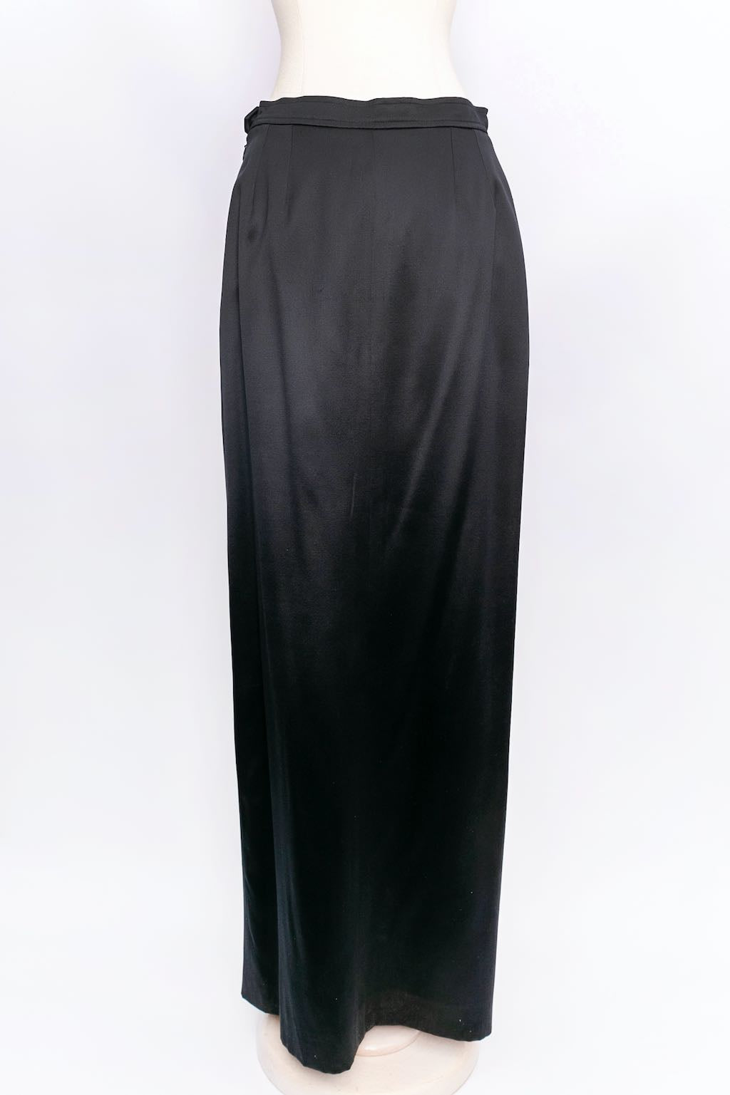 Yves Saint Laurent long silk skirt