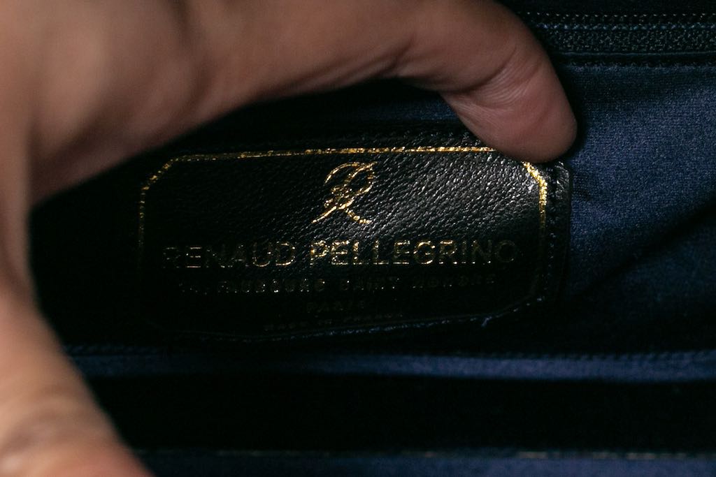 Renaud Pellegrino blue clutch