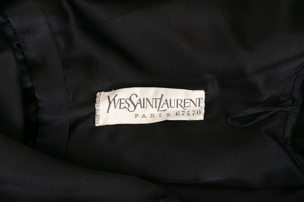 Yves saint Laurent Haute Couture black dress