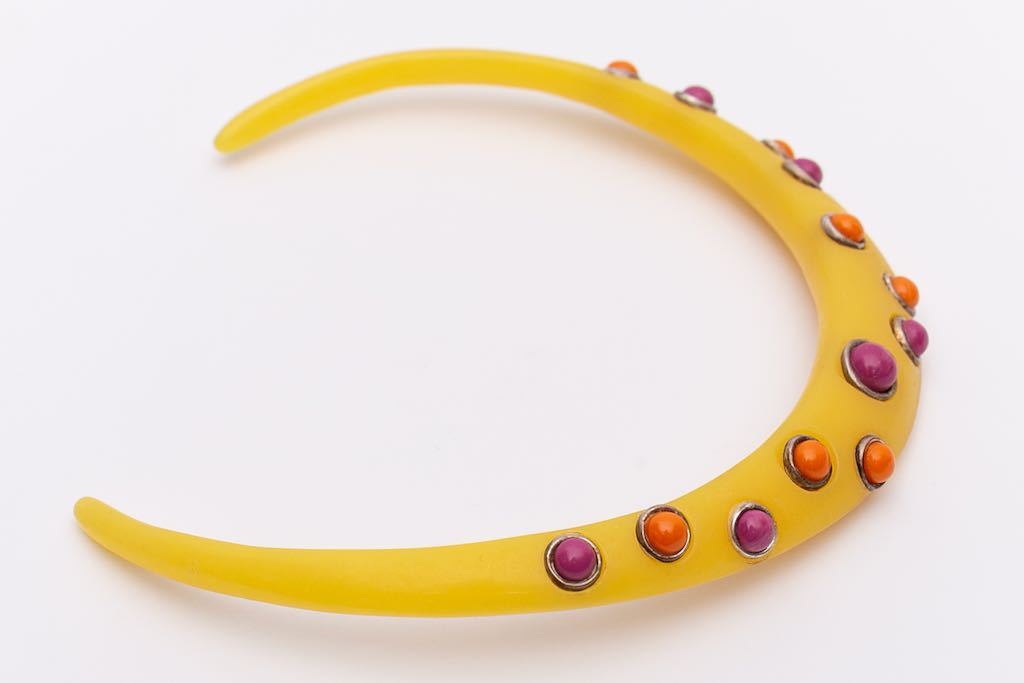Collier jaune Isaky