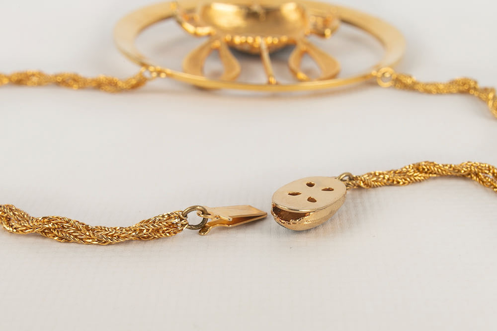 Collier crabe Pierre Cardin