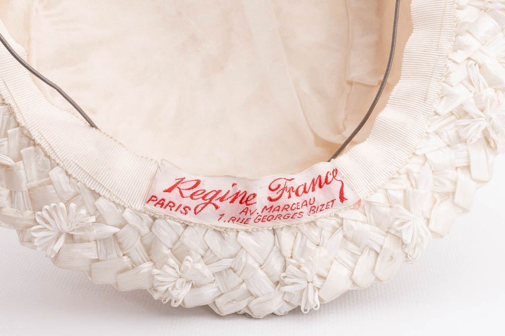 Chapeau en raphia blanc