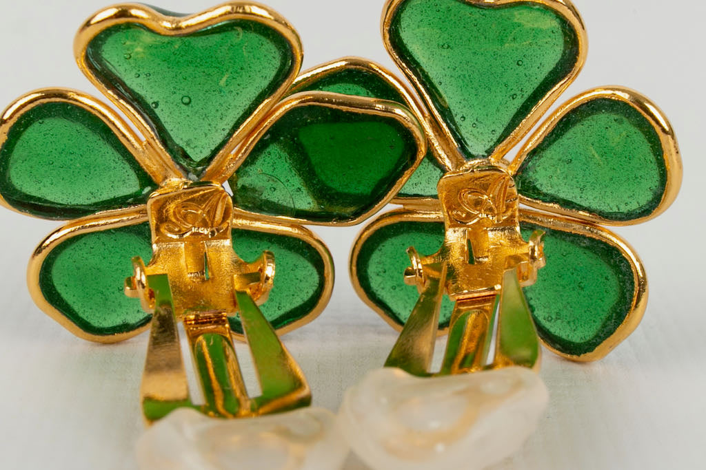 Boucles d'oreilles fleur Augustine