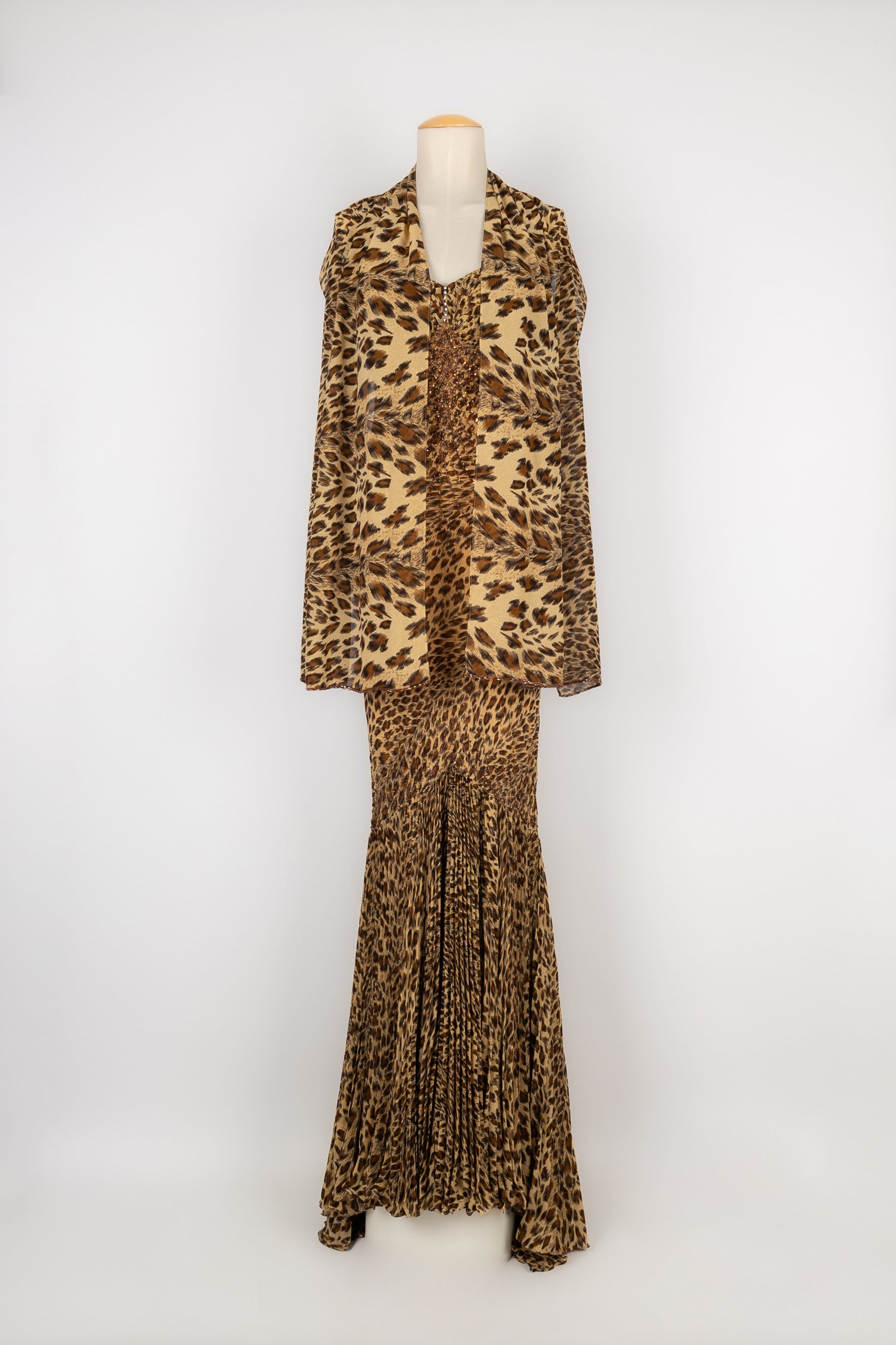 Leopard print evening dress Les Merveilles De Babellou Leopard print evening dress Les Merveilles De Babellou