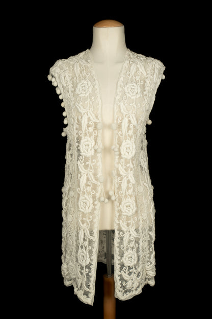 Gilet ancien en crochet