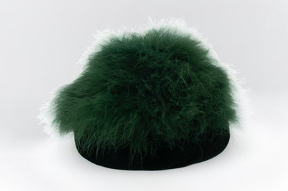 Chapeau vintage à plumes