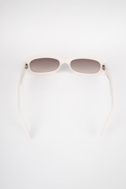 Lunettes de soleil blanches Chanel