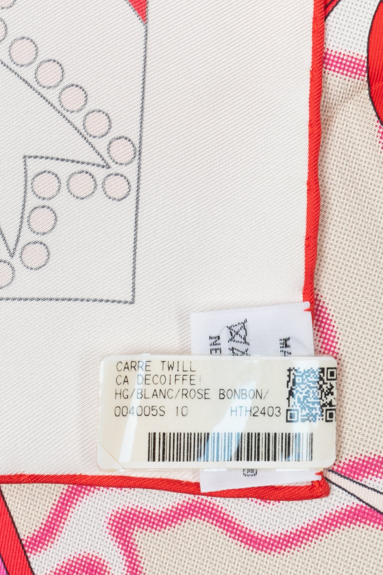 Carré / Foulard "ça décoiffe" Hermès