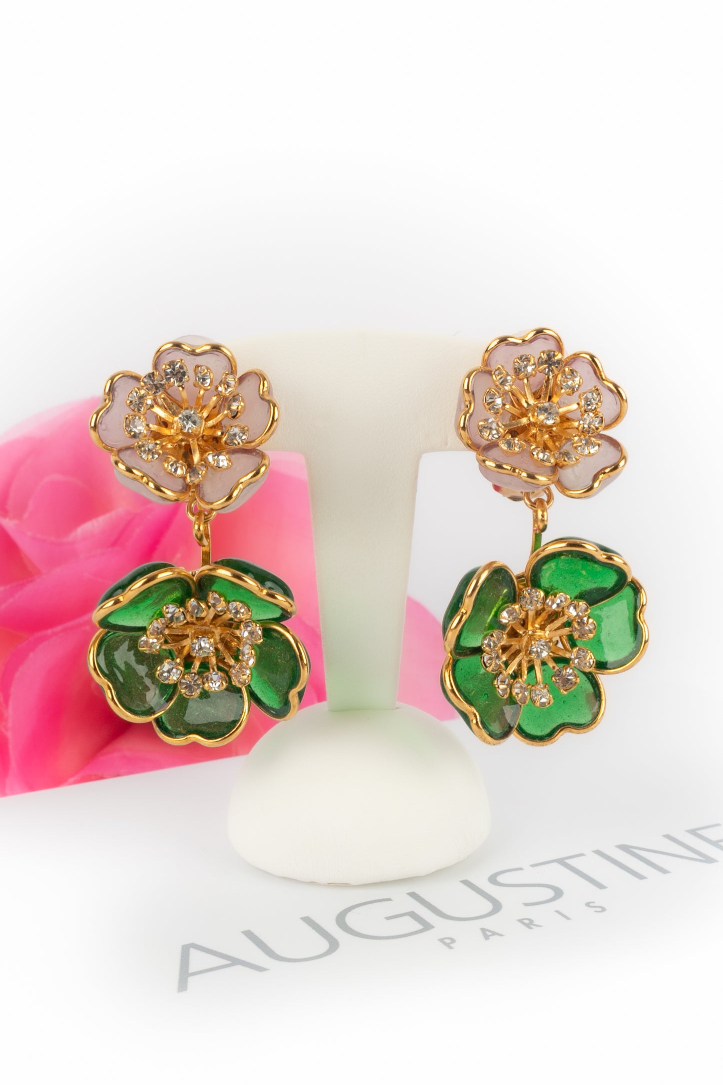 Boucles d'oreilles fleurs Augustine