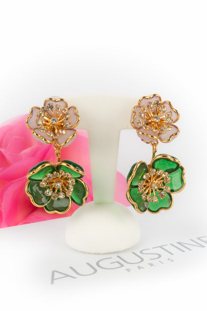 Boucles d'oreilles fleurs Augustine