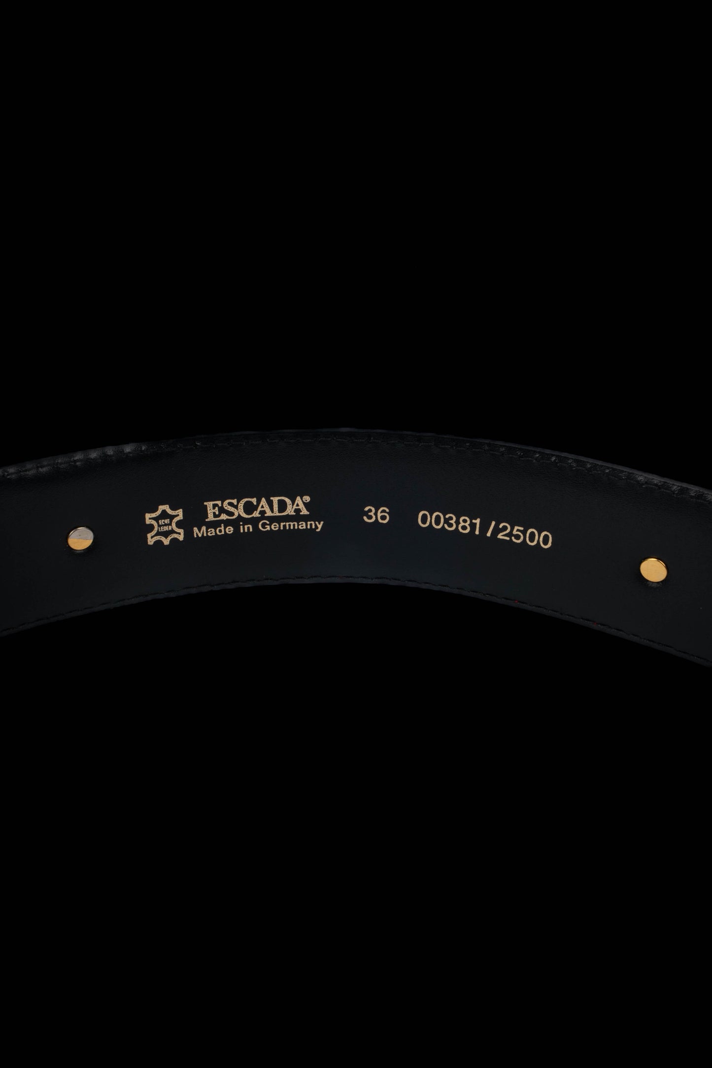 Ceinture en cuir Escada 1990's