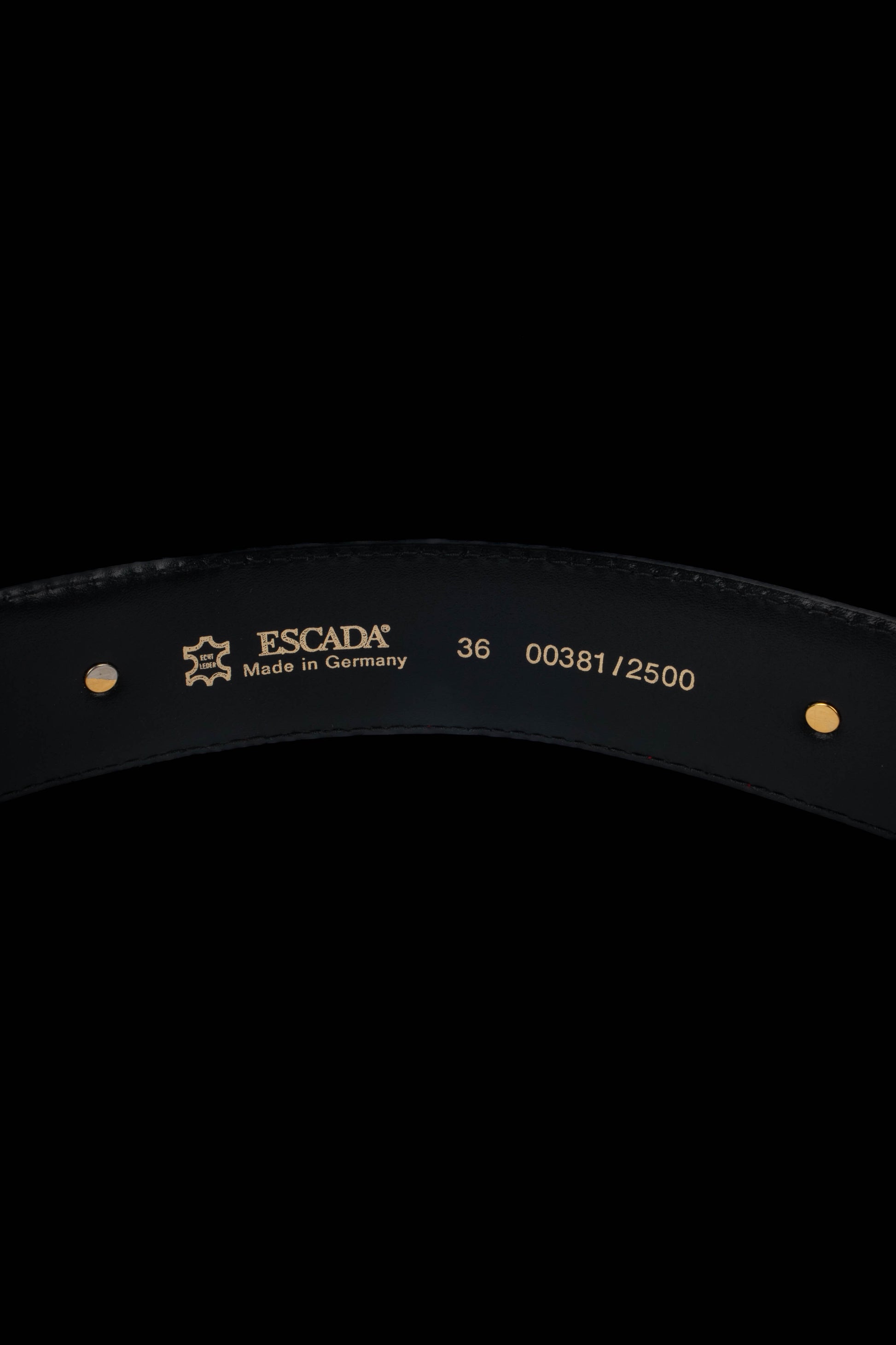 Ceinture en cuir Escada 1990's