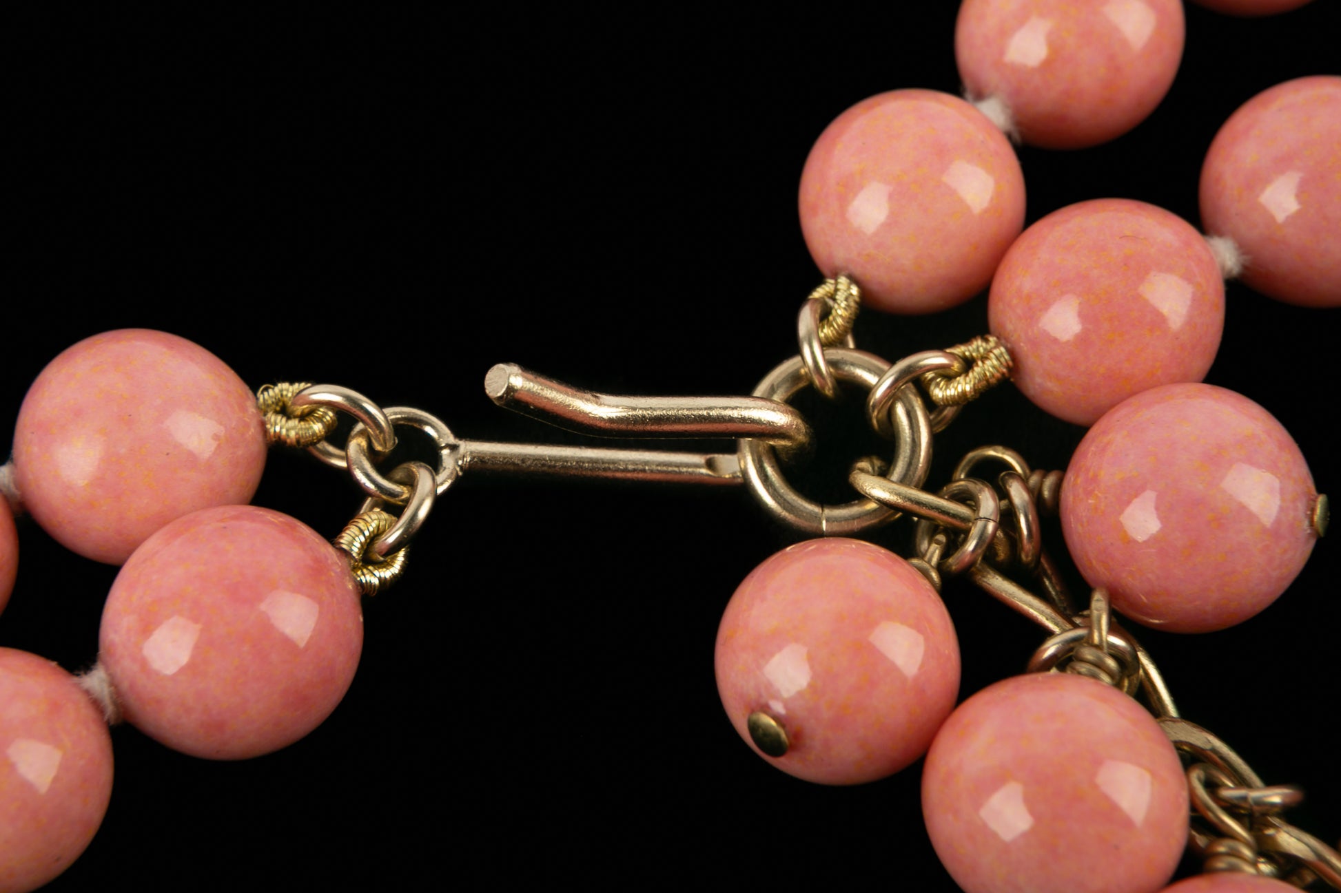 Collier de perles roses Chanel 2001