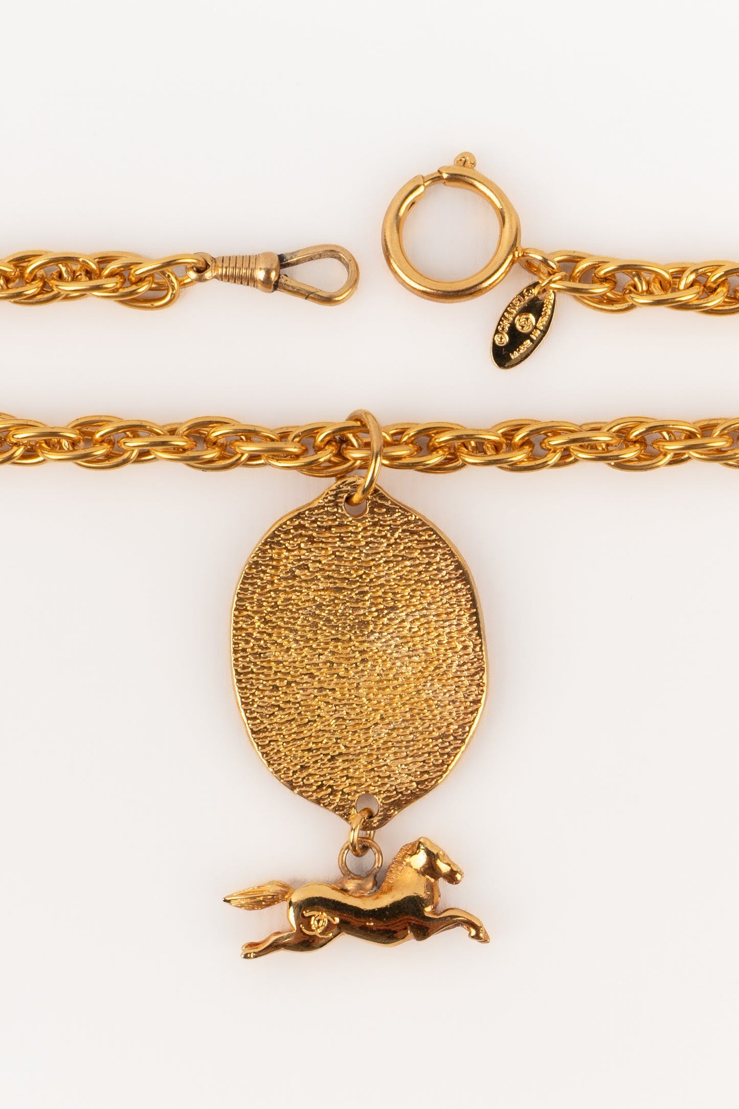 Collier pendentif Chanel 1980's