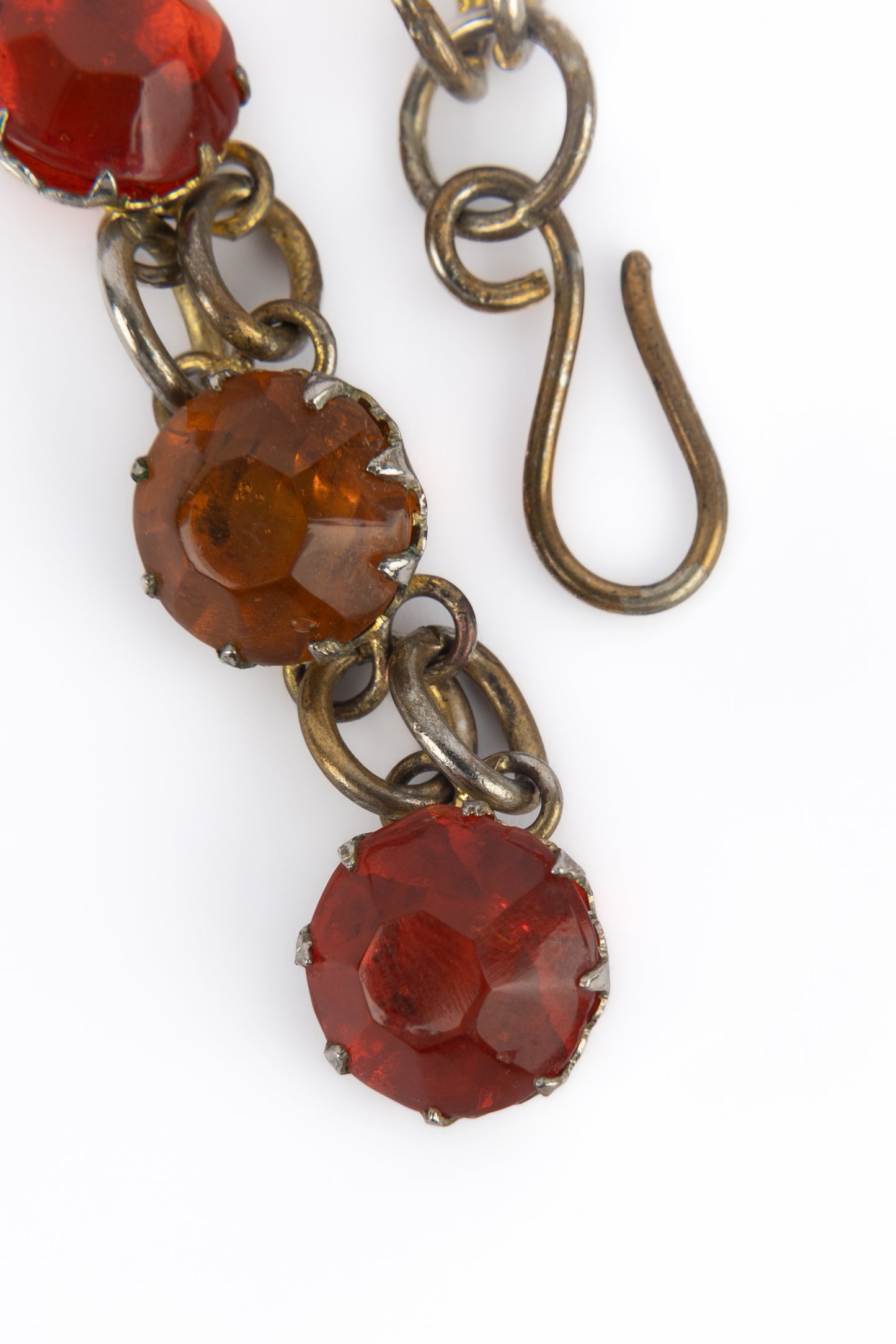 Collier de strass multicolore 1960's