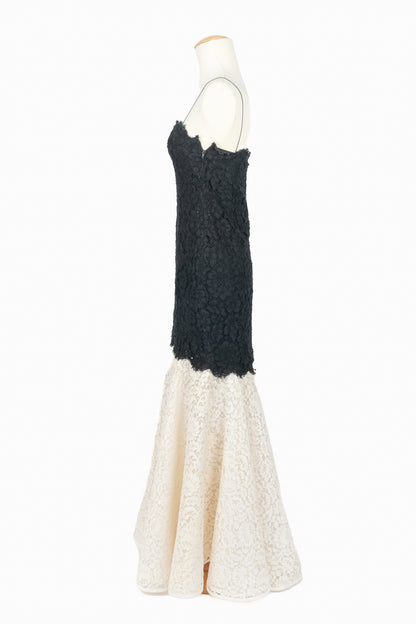 Robe en guipue Yves Saint Laurent Haute Couture 