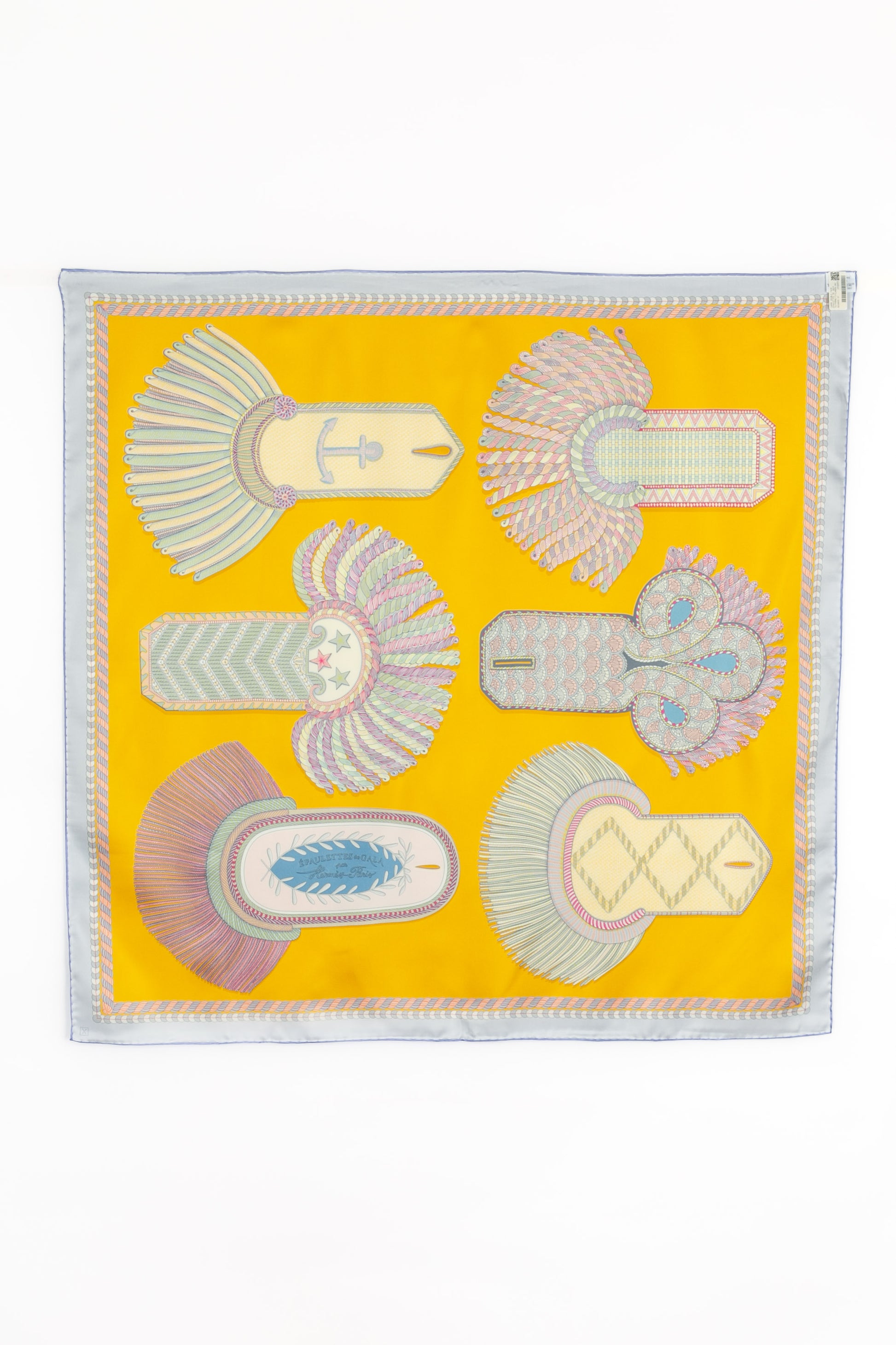 Foulard / Carré "Epaulettes de Gala" double face Hermès