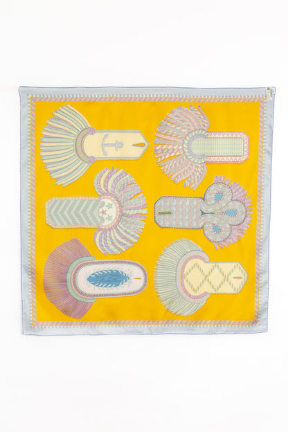 Foulard / Carré "Epaulettes de Gala" double face Hermès