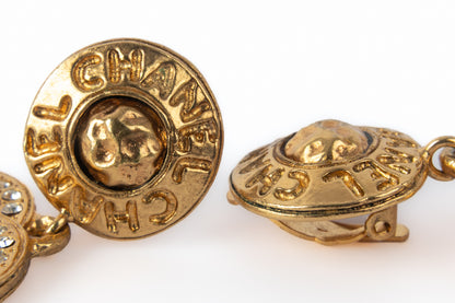 Boucles d'oreilles cc Chanel 1990's