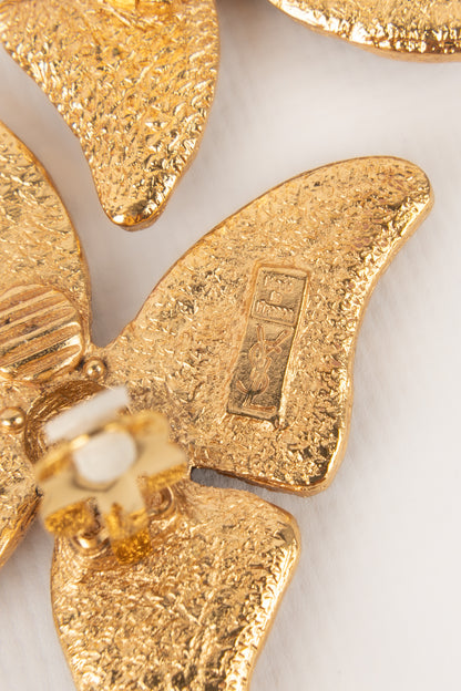 Boucles d'oreilles papillon Yves Saint Laurent