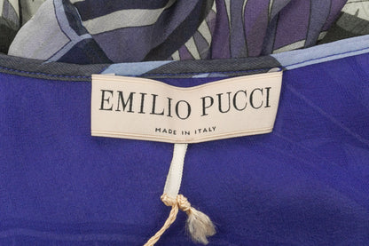 Robe en soie bleue Emilio Pucci