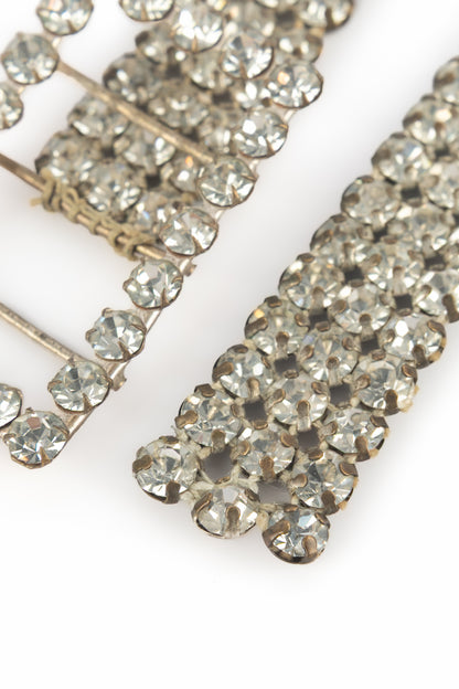 Ceinture strassée argentée