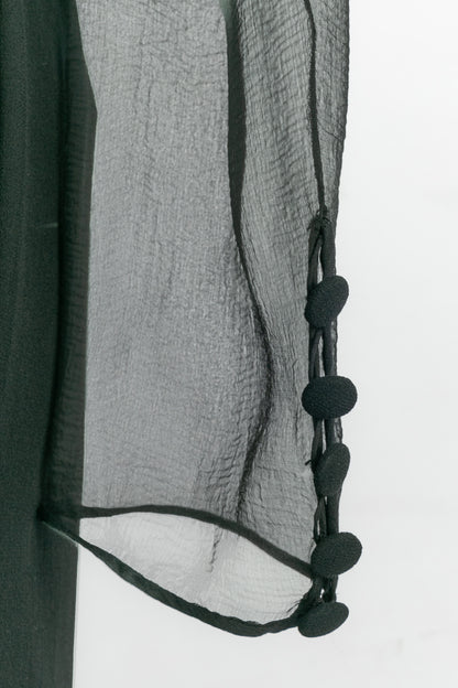 Robe en soie noire Chanel 