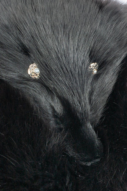 Manchon en renard Yves Saint Laurent