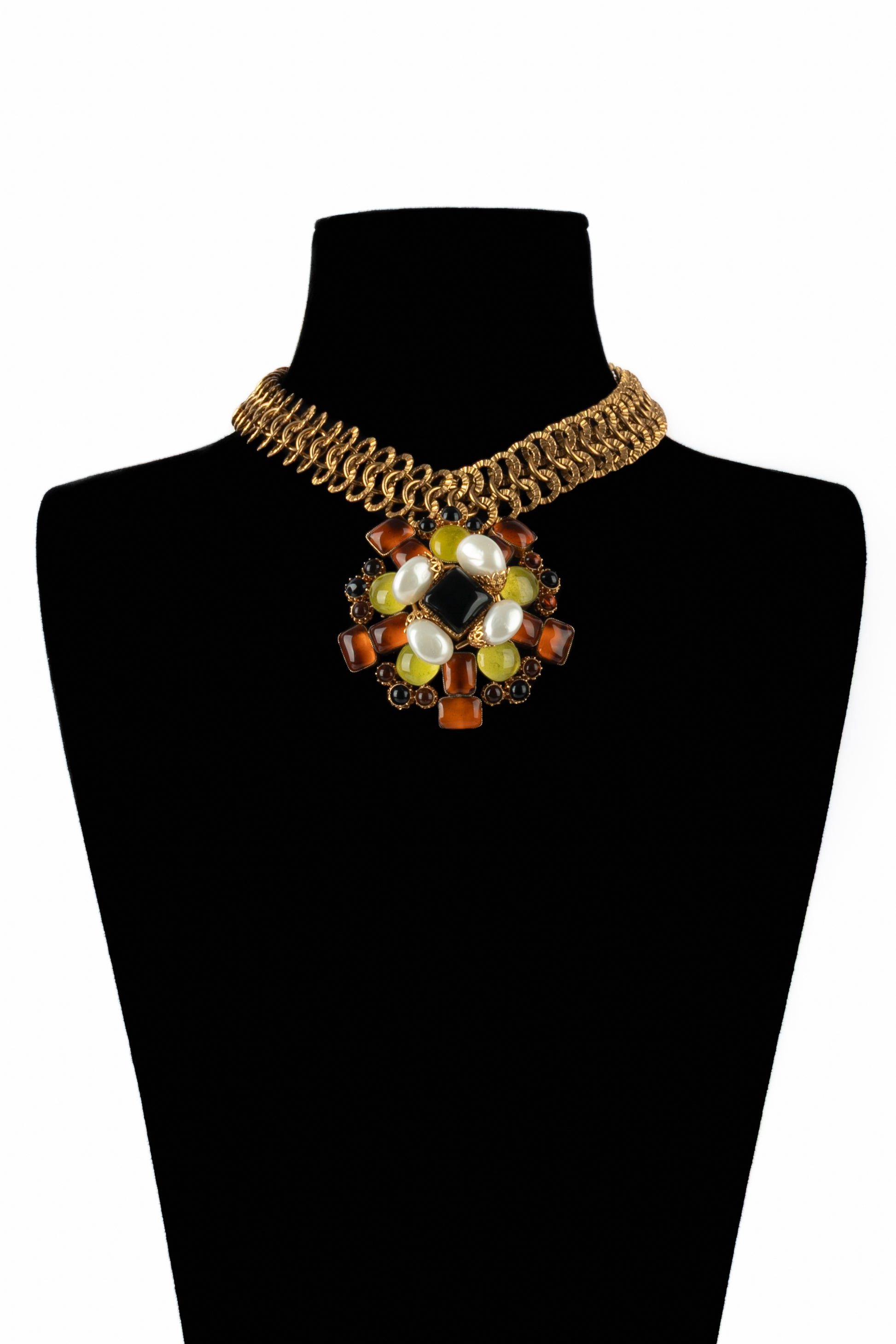 Collier pendentif Chanel 1990's