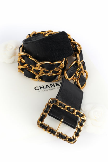 Ceinture en cuir Chanel 1991