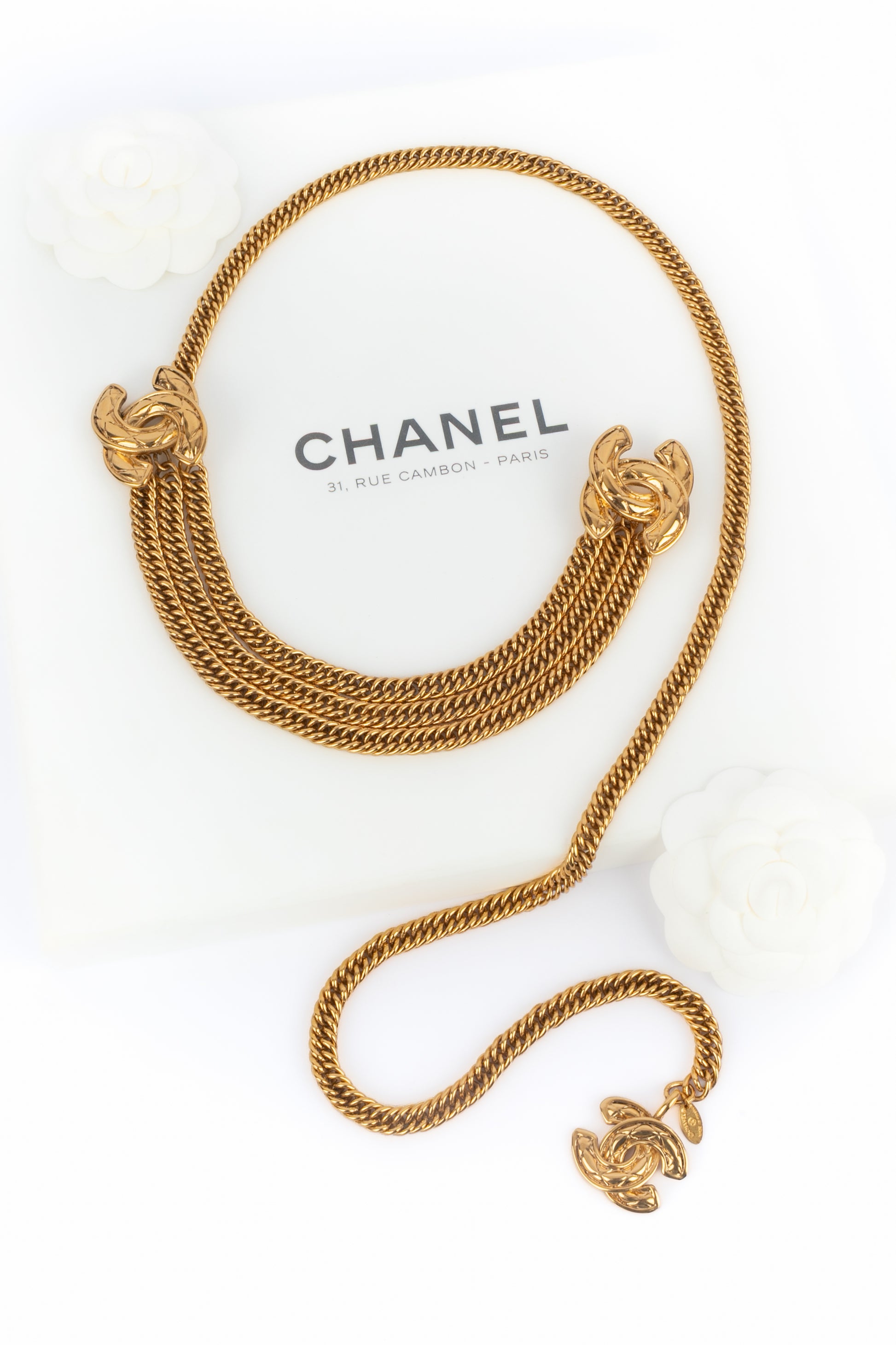 Ceinture cc Chanel 1985-1990's