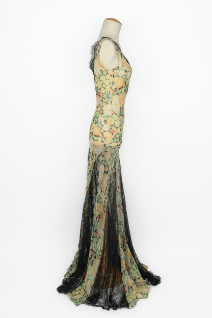 Robe en mousseline Galliano