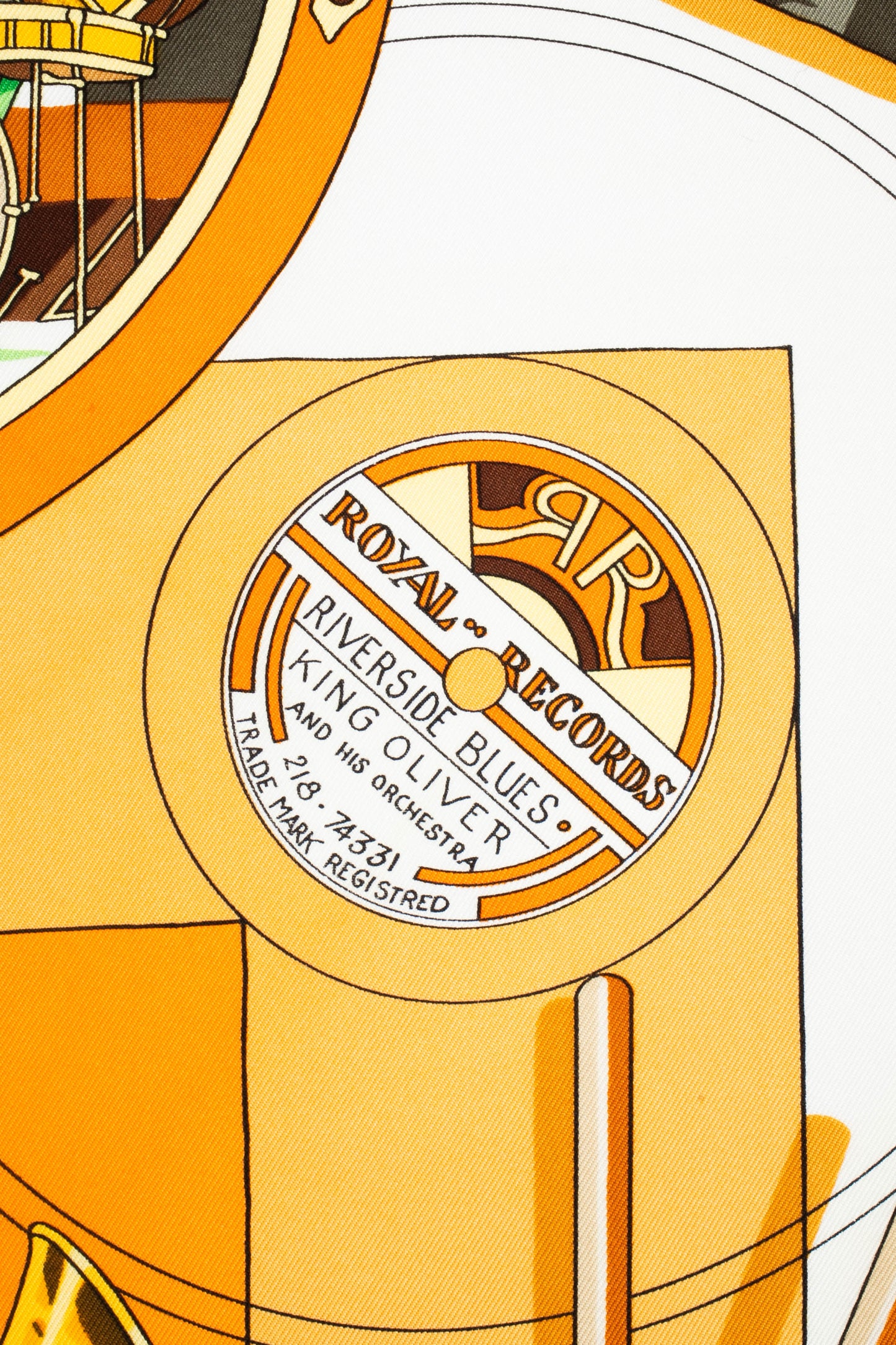 Foulard / Carré "The original New-Orléans créole Jazz 1923" Hermès