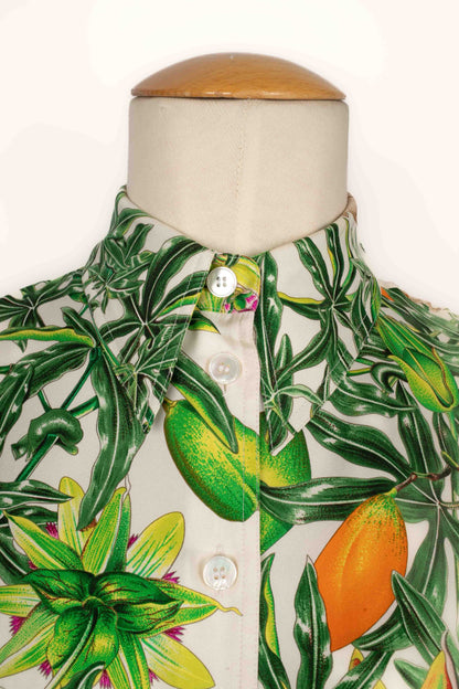 Chemise "Passiflores" Hermès