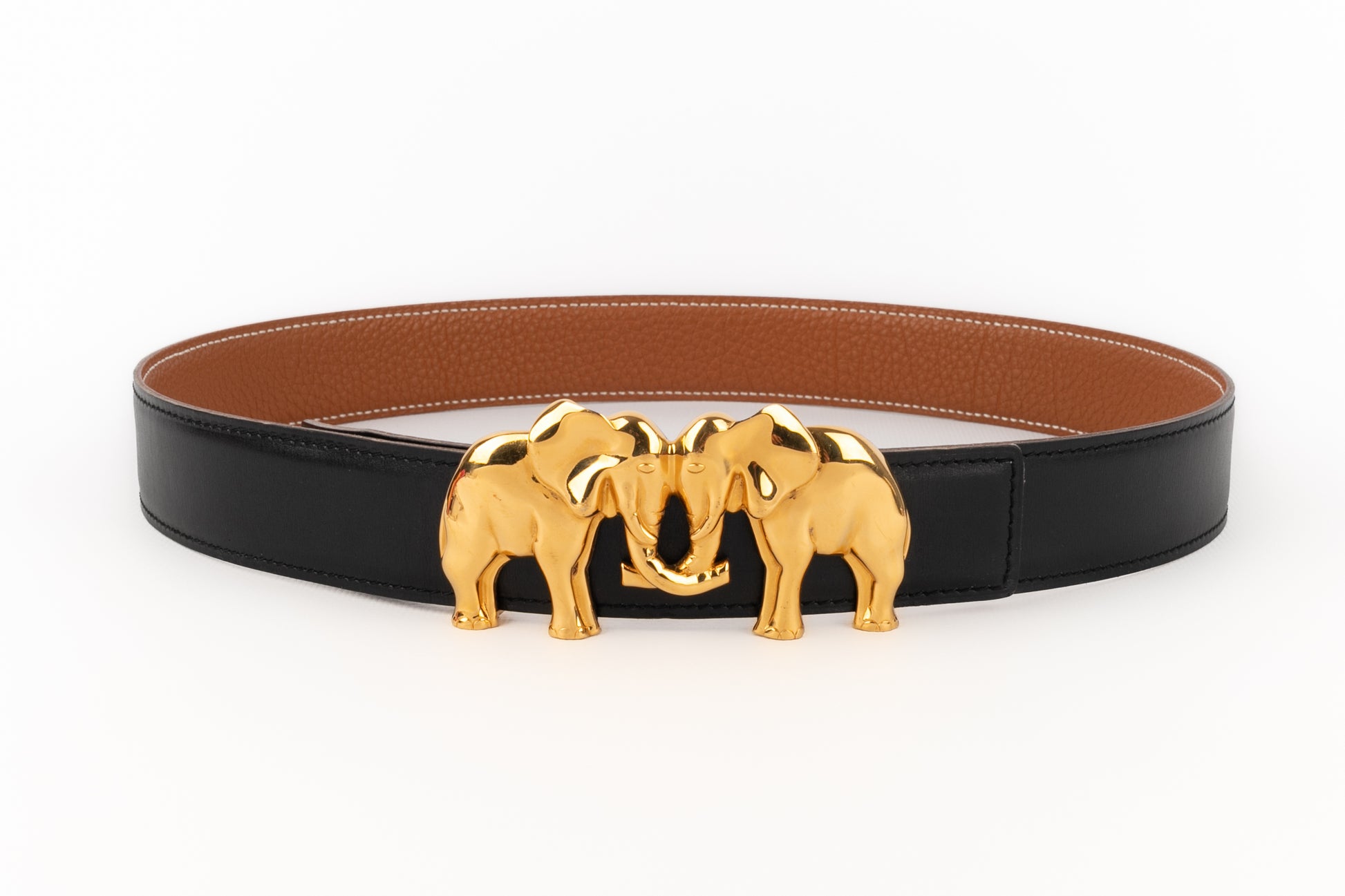 Ceinture "éléphants" Hermès