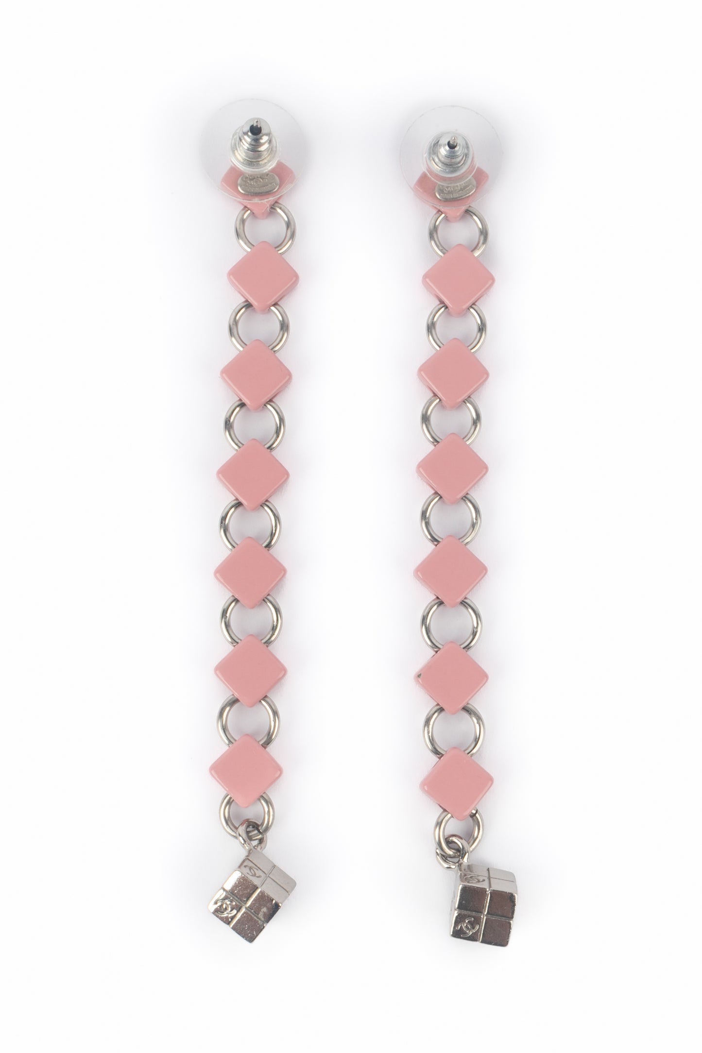 Boucles d'oreilles roses Chanel 2004