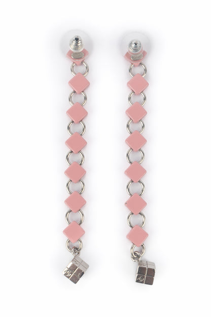 Boucles d'oreilles roses Chanel 2004