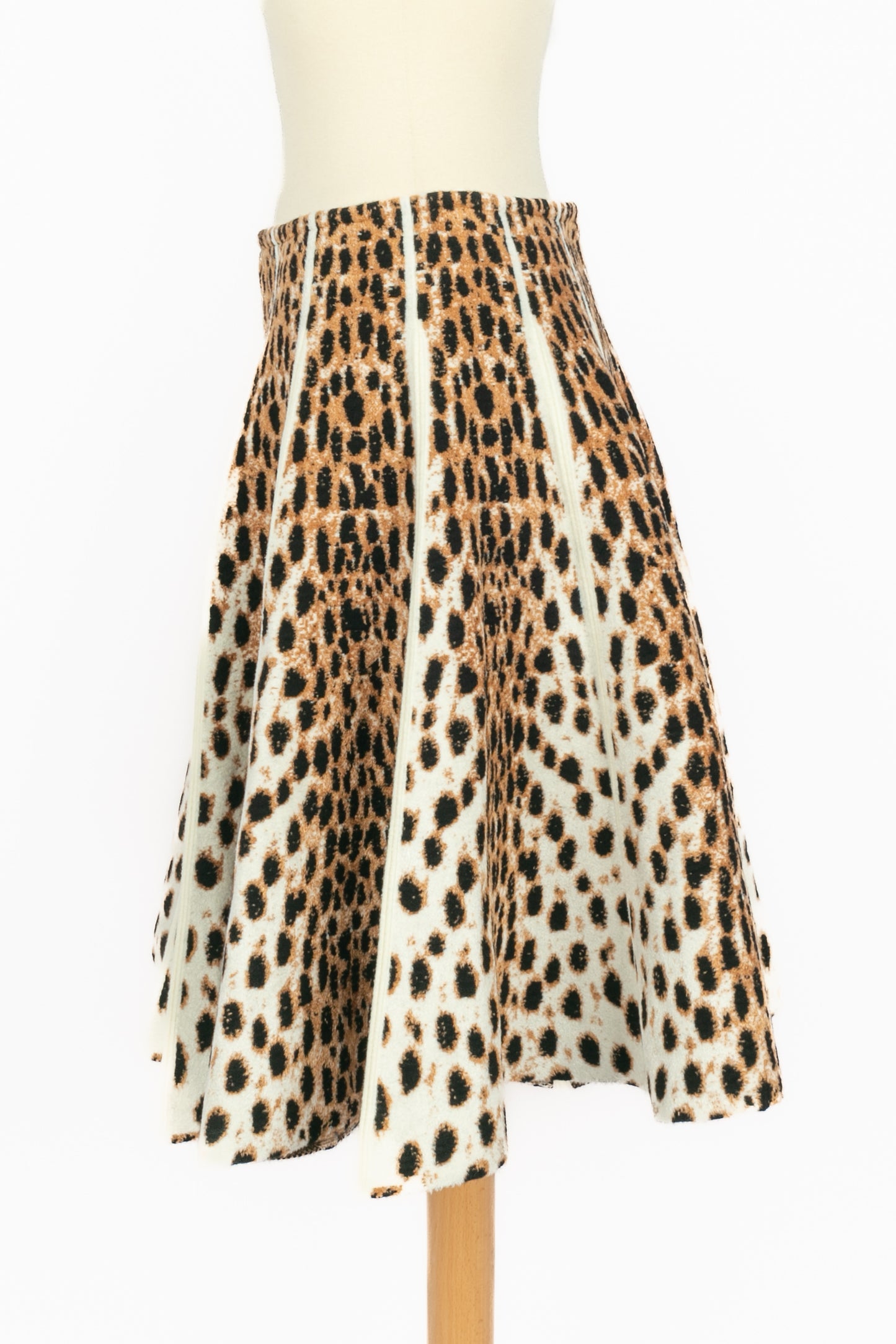 Jupe léopard Alaïa
