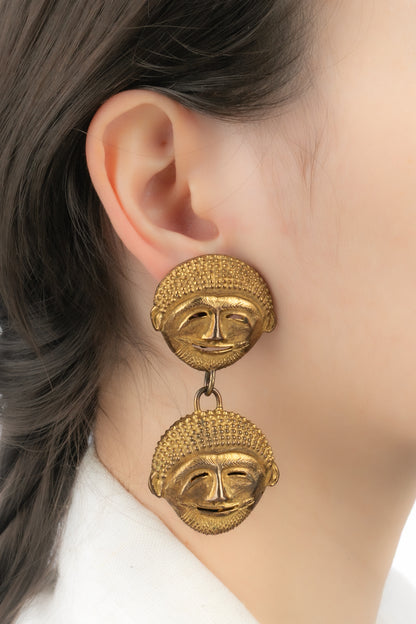 Boucles d'oreilles masques Isabel Canovas