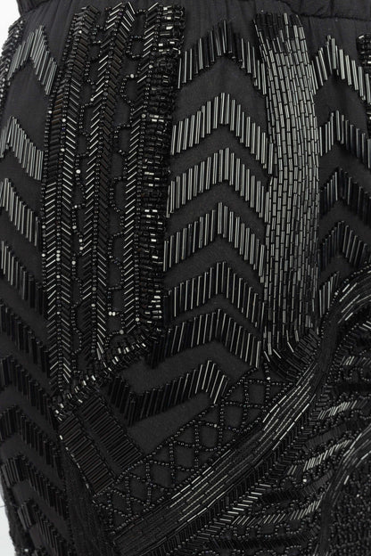 Pantalon à paillettes noire Pucci