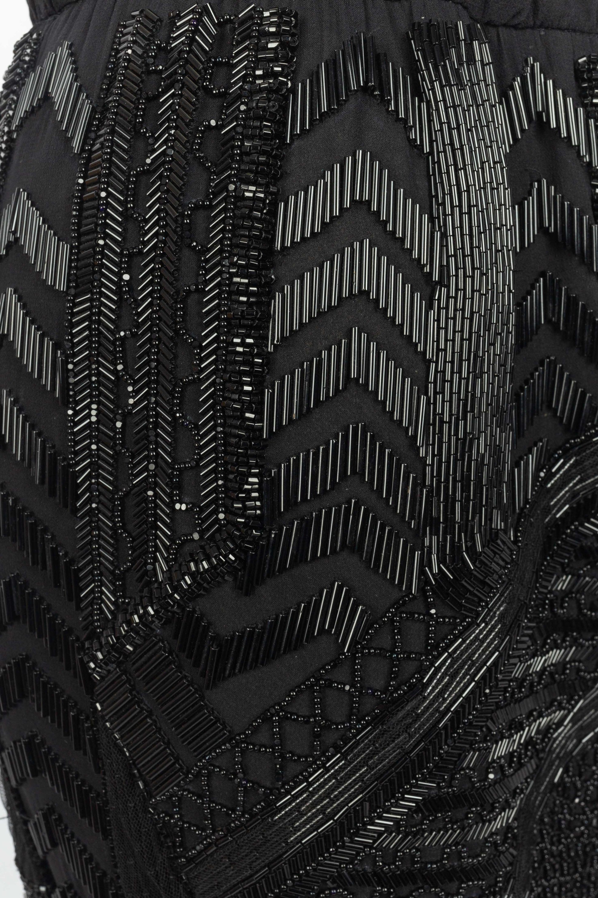 Pantalon à paillettes noires Pucci