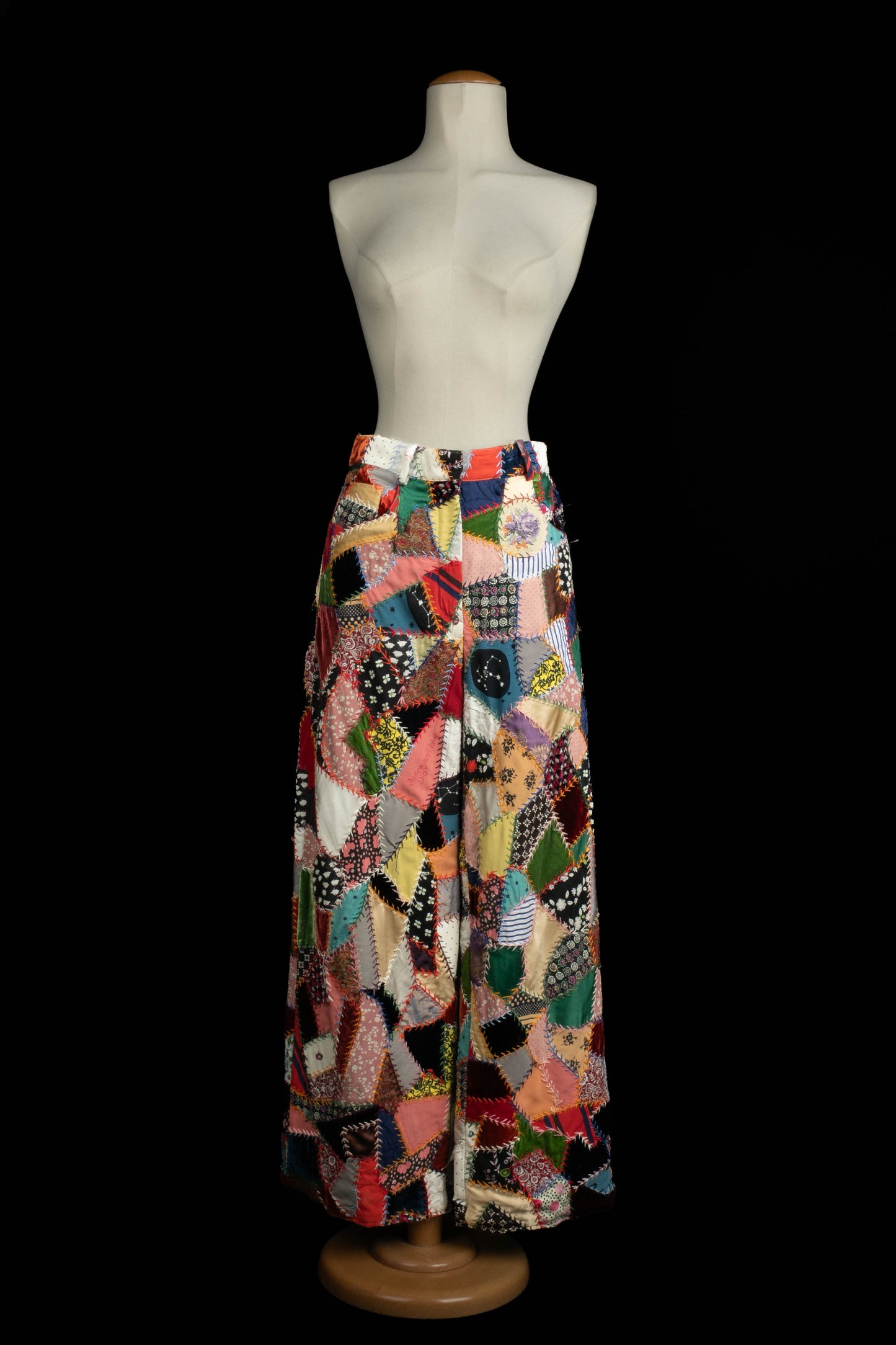 Pantalon patchwork Dior Automne 2018