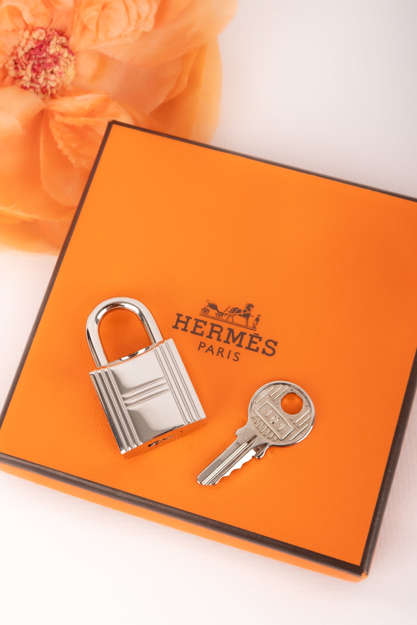 Cadenas argenté Hermès